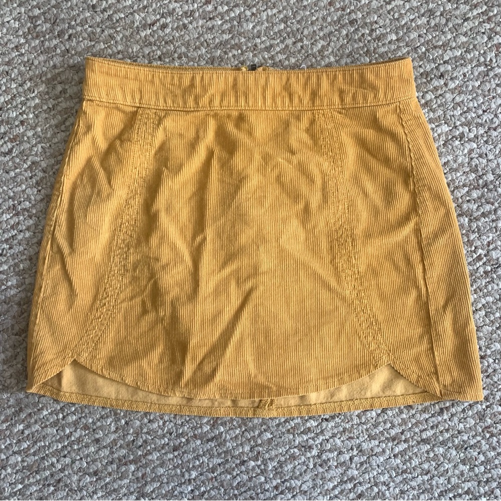 Corduroy mini skirt